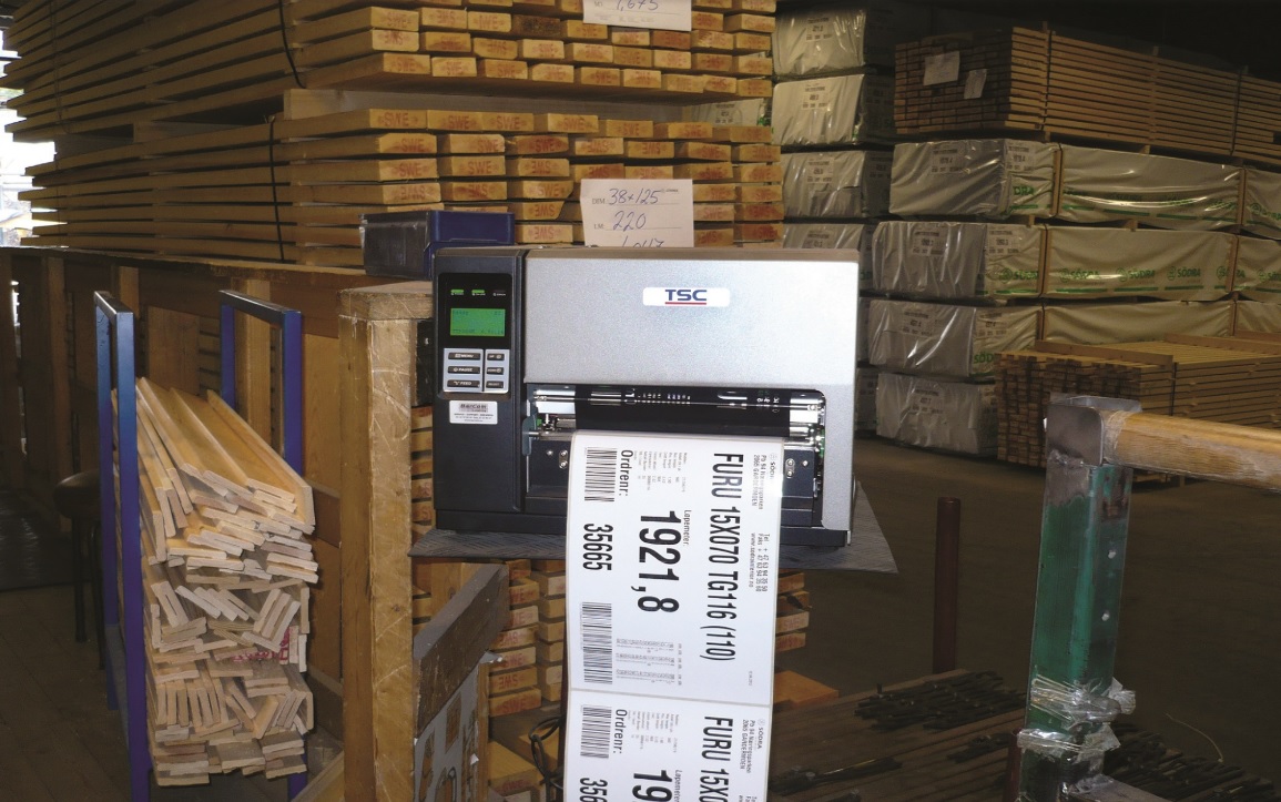 TSC TTP-384M 條碼機在挪威打印棧板標簽